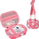 Leayjeen Kids Camera Case Compatible with Goopow/Mgaolo/CIMELR/Seckton/OZMI/Dylanto Kids Camera Toys and Children Digital Video Camera,Best Christmas and Birthday Gifts-Pink Unicorn(Case Only)