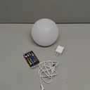 Mr.Go 6-inch RGB Color-Changing LED Globe Orb Light w/Remote, Mood Lamp Kids Night Light, 16 Dimmable Colors & 4 Modes, Battery & AC Adapter Power, Home Bedroom Patio Pool Decorative Lighting