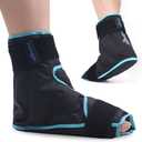 NEWGO Ice Pack Foot Ankle Ice Pack Wrap for Plantar Fasciitis, Foot Surgery Recovery, Hot Cold Therapy Ice Boot for Bunions, Ankle Injury, Swelling, Burning Feet - Black