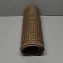 Kitchen Rugs and Mats Non Skid Washable Set of 2 PCS, Absorbent Runner Rugs for Kitchen, Farmhouse Weave Floor Mats in Front of Sink, 17.3"x 47"+17.3"x 29" (Brown)