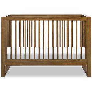 Namesake Nantucket 3-in-1 Convertible Crib with Toddler Bed Conversion Kit in Natural Walnut, Greenguard Gold Certified