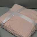 CYMULA Super Soft Pink Throw Blanket 50x60 inches- Lightweight Plush Fuzzy Fluffy Warm Cozy Blankets and Throws for Sofa Bed All Season Use