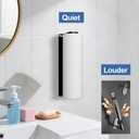 Paper Towel Holder Under Cabinet, Wall Mount, Stainless Steel, Adhesive Paper Towel Rack for Kitchen and Bathroom, Black