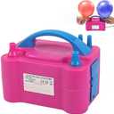 Electric Balloon Pump, 600W Balloon Air Pumps Dual Nozzle Inflator, 2 Operating Modes/air Volume: 300(L/min)/Pressure: 1.8-202MPa, for Birthday Parties
