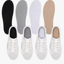 4 Pairs No Show Socks, Breathable Shoe Liner Anti Slip Barefoot Insert, No Stinking Shoe Liner for Men Women