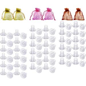 WHXGQ Heel Stoppers for Grass - 42 Pairs 3 Sizes High Heel Protectors for Women Wedding Shoes, Clear Grass High Heel Protectors for Walking on Grass and Uneven Floor  S, M, L