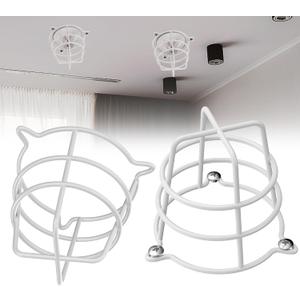 2 Pcs White Fire Sprinkler Head Guard Cover,Durable Fire Spirnkler Head Guards for Both 1/2" & 3/4" Fire Head,Guard for Fire Head for Protecting Flush Mount/Side Wall/Pendent Head Semi