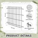 Tandefio 2 Pack Dog Crate Divider Panel for 24 Inch Crates - Adjustable Metal Pet Kennel Divider for Large, Medium & Small Dogs | Easy Installation & Secure Design (15.4 x 16.9 Inches)