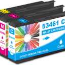 Compatible LX1000 LX2000 Ink Cartridge Replacement for Primera 53461 53462 53463 Color Ink Used with Primera LX1000 LX2000 Color Label Printers(1Cyan 1Magenta 1Yellow, 3 Pack)