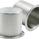 Anxingo 2 Pcs Stainless Steel Cup Holder, Silver Poker Table Drink Holder, Drop-in Cup Drink Holder for Yacht Boats RV Cars and Trucks