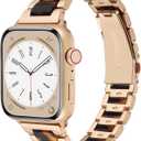 CRIS-BAND Resin Bands Compatible with Apple Watch Series 11/10/9/8/7 Bands 46mm 45mm 44mm 42mm 41mm 40mm for Women, Strap for iWatch Ultra 3/2 49mm Series 6/5/4/3/2/1/SE3 Slim Bracelet Wristband