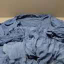 Women Summer Casual V Neck Long Sleeve Maxi Dresses 2026 Solid Ruffle Tiered Pleated Flowy Long Wedding Guest Dress XL