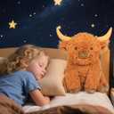 JellyMallow Highland Cow Weighted Stuffed Animals 5 lbs 16 in, Jumbo Highland Cow Stuffed Animal Plush Toy, Adorable Weighted Cow Cattle Stuffed Animal Pillow Gifts for Kids and Adults