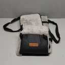 Center Console Dog Car Seat for Small Dogs,PU Leather Small Dog Car Booster Seat,Washable Foldable with Safe Protection Hooks Adjustable Straps and Storage Pocket Pet Up to 15lbs-Black