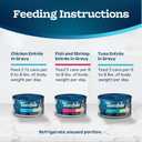 Blue Buffalo Tastefuls Natural Flaked Wet Cat Food Variety Pack, Tuna, Chicken and Fish & Shrimp Entres in Gravy 3-oz Cans (24 Count)