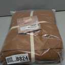 QKTE 100% Washed Cotton Duvet Cover Set 3pcs Linen Feel Queen Duvet Cover Breathable Durable Comfy Twill Bedding (Pumpkin, 88" x 92")