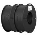 Creality 3D Printer Filament, PLA Filament 1.75mm Bundle 2Kg for 3D Printing, Ender PLA Filament NoTangling, Strong Bonding & Overhang Performance, Accuracy +/ 0.02mm (Black & Black 2Pack)