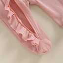 CIYCUIT Baby Girls Cactus Footies Newborn Zip Up Onesie Romper (0-3 Months, D2 Pink)