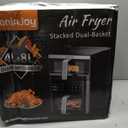 13QT Vertical Compact Dual Basket Air Fryers with Viewing Window, 4.5+8.5Quart