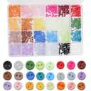 Youmeizer 1200pcs Tiny Plastic Buttons 4.4mm(11/64") 2 Hole Mini Resin Round Button for Dolls Clothing Sewing Accessories DIY Hand Sewing AIDS Doll Clothes (24 Colors Mixed 1200pcs, 4.4mm(11/64")①)