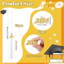 24 Pieces 2026 Graduation Tassel, Graduation Cap Tassels Decoration with 2026 Year Gold Date Charms, Grad Gifts for 2026 Year Grad Ceremonies Souvenir, White