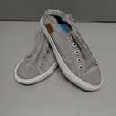Blowfish Women's Play Malibu Fashion Sneakers Sweet Grey Smoked 16oz Canvas Size 6 US