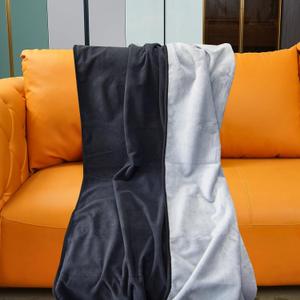 Waterproof Blanket for Bed Couch Sofa, Reversible & Reusable Cat, Dog Blanket Waterproof Washable, Small Water Resistant Blankets, Leakproof (40"x60", Black/Light Grew)