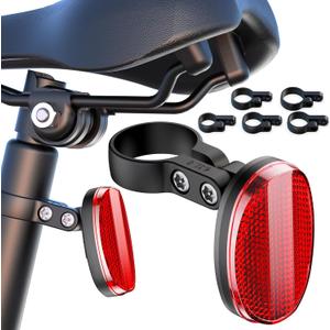 DDJ Upgraded for Apple AirTag & Moto Tag Bike Mount, Hidden Bike Reflectors for AirTag Holder, Waterproof Anti-Theft GPS Tracker Case with Screws & Tools, for Mountain Bikes/Scooter/Electric Bicycle