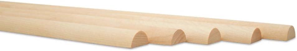 Split Wooden Dowel Rods 36-inch x 3/4-inch, Pack of 50 Unfinished for Slatted Wood Panel Crafts & DIY Accent Wall, by Woodpeckers