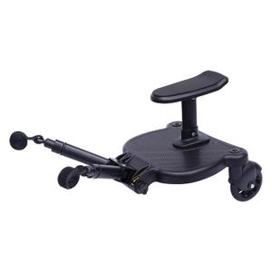 Universal Stroller Board, 2 in 1 Stroller Ride Board w/Detachable Seat, Stroller Glider Board, Buggy Board for 99% of Strollers, Holds Children Up to 55lbs