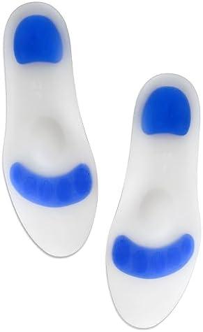 Silicone Insoles Metatarsal Pads Plantar Fasciitis Insoles Arch Support Foot Pads Shoe Insoles The Comfort Pad for Feet (XL 43-44)