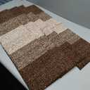 OLANLY Stair Treads Non Slip 4PCS, 8" x 30" Indoor Stair Runners for Wooden Steps, Edging Stair Rugs with Reusable Peel and Stick Adhesive for Kids Elders and Pets, Brown