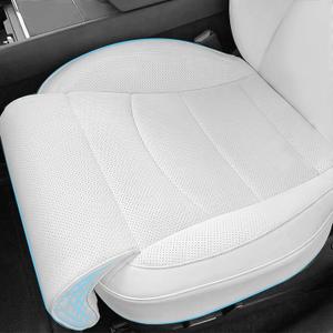 1 Pack Nappa Leather Car Seat Extender Leg Support Cushion for Tesla
for Model 3 2017-2023 Model Y 2020-2025 Accessories, Memory Foam Full Wrap Front Seat Cover for Long Driving Leg Rest (White)