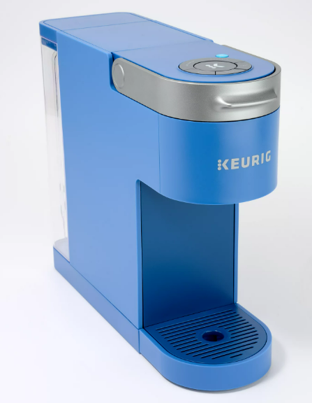 Keurig K-Slim Single Serve K-Cup Pod Coffee Maker, Multistream Technology, 3 Brew Sizes, Slim and Sleek Design, 46oz Removable Reservoir, Blue 