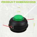 2 x AH1300 String Trimmer Head Assembly, EGO Power+ 15" Replacement Trimmer Head for Electric String Trimmers, Compatible with ST1500 ST1500F ST1500-S ST1500SF ST1500XY