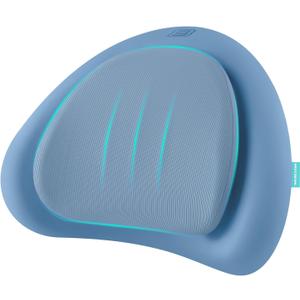 Skechers Lumbar Pillow Premium Memory Foam, Double-Layer-Office Chair Cushion for Tailbone Pain Relief,Butt Pillow for Office Chair,Car seat Cushion,Long Sitting Office Workers,and Car Drivers,Blue