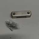 Alise Gate Latch Slide Bolt Latches Lock,Large Size Safety Double Sided Rotate Gate Hardware,SUS304 Stainless Steel Gate Latch,Brushed Finish,78mmx65mm