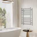 Electric Heated Towel Warmer - Wall Mounted Bathroom Towel Rack, Plug-in Design & Brushed Stainless Steel Finish 8 Bar (Polished)