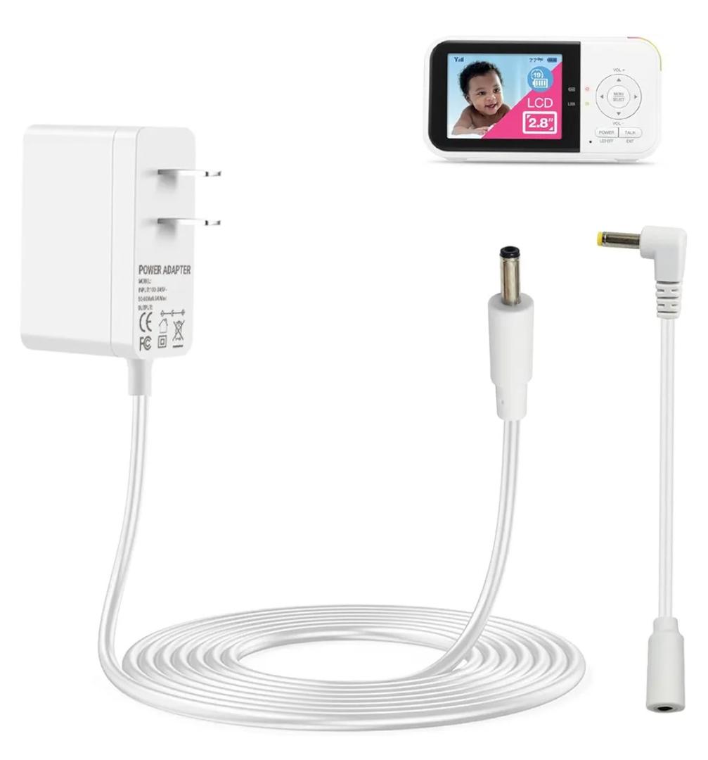 Lnauy 5V Charger Cord Compatible with VTech Baby Monitor VM819 VM819-2 PU VTech VM901 VM919HD VM919-2HD, Not for Camera, Baby Video Monitor Power Cord Replacement