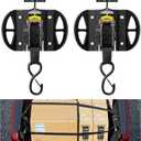 2PCS Retractable Ratchet Straps,Compatible with 2015-2025 2026 Ford F150 Auto Retract Securing Strap,Integral Retractable Tie Down Straps for F250/F350/F450/F550,Retractable Truck Bed Ratchet Straps