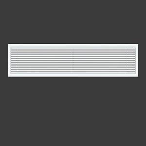 Linear Bar Air Grille 32" X 8", Aluminum Air Supply/Return Grilles,Easy Air Flow,Removable Grille/Door-HVAC Air Vent Cover,White[Outer Dimensions: 32.8"w X 8.8"h]