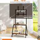 Mobile TV Stand with Wheels, Rolling Easel TV Cart for 32"-65" TVs
