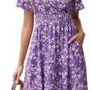 Casual Midi Summer Dresses for Women (M)