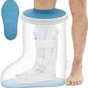 Waterproof Extra Wide Cast Covers for Shower Leg, Extra Large Foot Cast Protector with Non-Slip Bottom, Reusable Leg Cast Cover for Plus Size Adults Large Casts Surgery Shower Boots