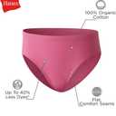 Hanes Girls' Organic Underwear, Brief & Hipster, Toddler & Girl Sizes, Pure Comfort Organic 100% Cotton Panties, 8-pack, Size 6
