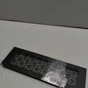 PATIKIL 10 x 3 Inch Door Air Vent Cover, Heavy Duty Aluminum Grille Ventilation Cover Louvered with Mounting Screws for Cabinet Wardrobe Door, Black