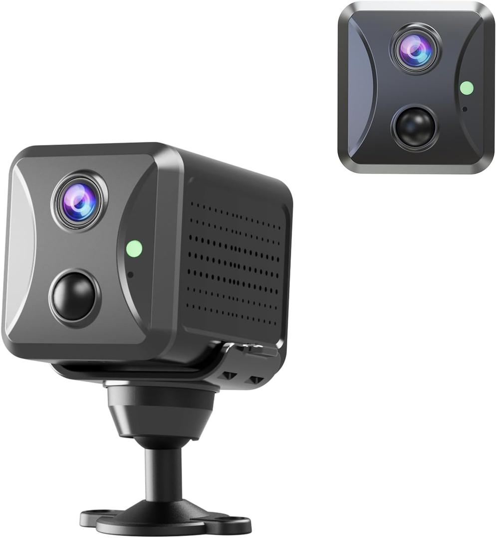 4G LTE Hidden Spy Camera, Cellular Security Cameras Wireless Indoor with 4G SIM Card (No WiFi) with Motion Detection, Night Vision, 2-Way Talk & Siren, Phone App Remote Control