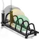 Horizontal Plate Rack Heavy-Duty Weight Plate Rack with Wheels