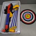 PowerTRC Light Up LED Toy Crossbow Set for Kids | Archery Set with Suction Cup and Arrows and Target | Fun Indoor and Outdoor Game for Kids