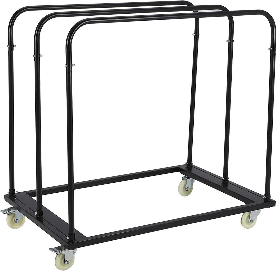 Steel Panel Truck, 1500 LBS Panel Dolly Cart with 5" Swivel Casters and 36.02" x 24.02" Deck, Heavy-Duty Drywall Sheet Cart, Handling Wall Panel, Sheetrock, Lumber for Garage, Home, Warehouse